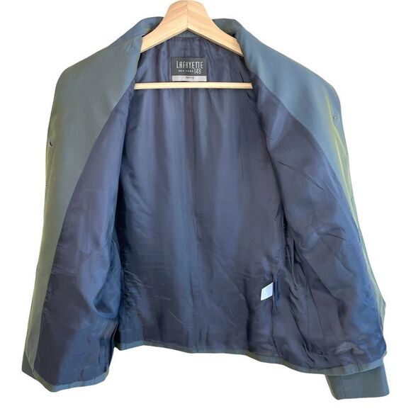 Lafayette New York 148 Silk Blend Holographic Blazer - Picture 5 of 9